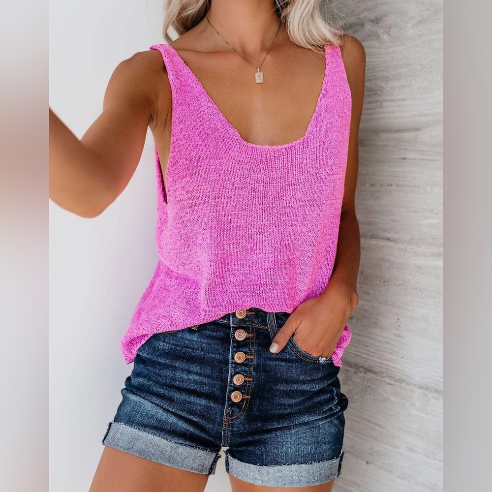 J.O.A. Pink Tank Top
